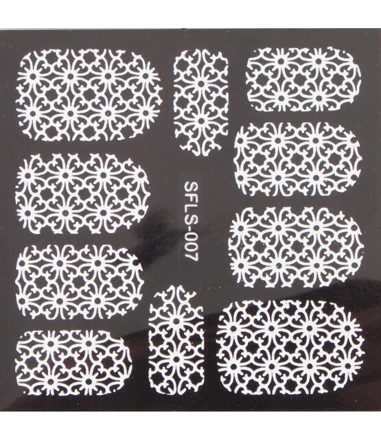 Metallic Filigree Stickers SFLS-007W