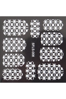 Metallic Filigree Stickers SFLS-008W