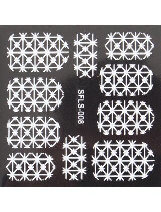 Metallic Filigree Stickers SFLS-008W