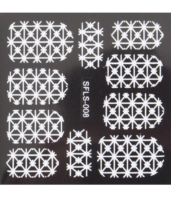 Metallic Filigree Stickers SFLS-008W