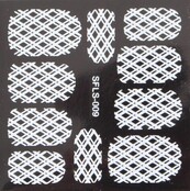 Metallic Filigree Stickers SFLS-009W