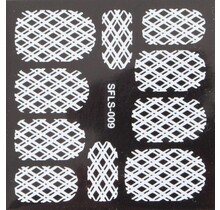 Metallic Filigree Stickers SFLS-009W