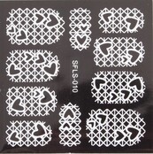 Metallic Filigree Stickers SFLS-010W