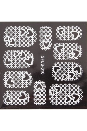 Metallic Filigree Stickers SFLS-010W