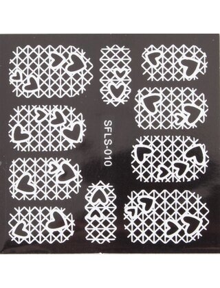 Metallic Filigree Stickers SFLS-010W