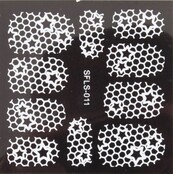 Metallic Filigree Stickers SFLS-011W