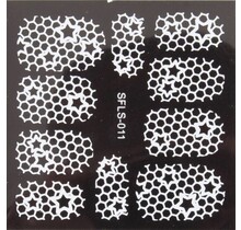 Metallic Filigree Stickers SFLS-011W