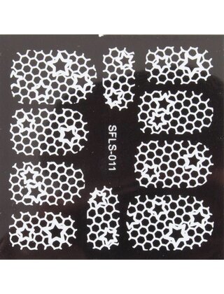 Metallic Filigree Stickers SFLS-011W