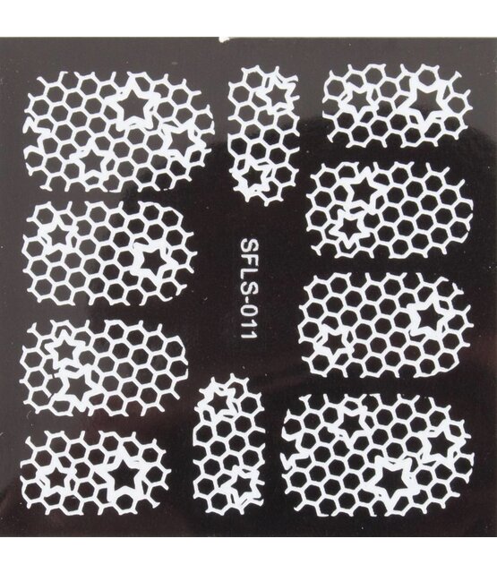 Metallic Filigree Stickers SFLS-011W
