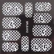 Metallic Filigree Stickers SFLS-012W