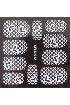 Metallic Filigree Stickers SFLS-012W
