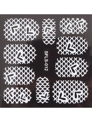 Metallic Filigree Stickers SFLS-012W