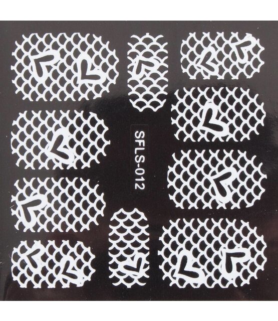 Metallic Filigree Stickers SFLS-012W