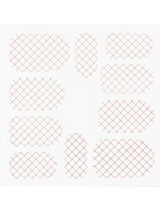 Metallic Filigree Stickers SFLS-001 Rose Gold