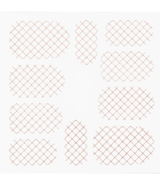 Metallic Filigree Stickers SFLS-001 Rose Gold