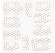 Metallic Filigree Stickers SFLS-002 Rose Gold