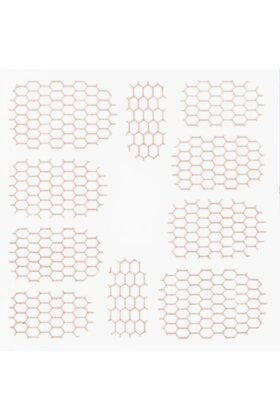 Metallic Filigree Stickers SFLS-002 Rose Gold