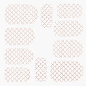 Metallic Filigree Stickers SFLS-003 Rose Gold
