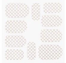 Metallic Filigree Stickers SFLS-003 Rose Gold