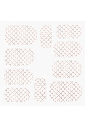 Metallic Filigree Stickers SFLS-003 Rose Gold