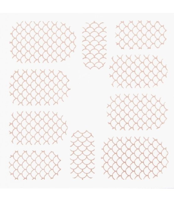 Metallic Filigree Stickers SFLS-003 Rose Gold