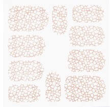 Metallic Filigree Stickers SFLS-004 Rose Gold