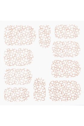 Metallic Filigree Stickers SFLS-004 Rose Gold