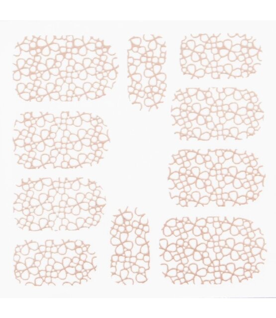 Metallic Filigree Stickers SFLS-004 Rose Gold