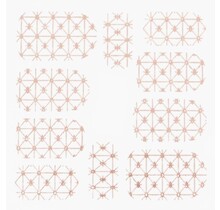 Metallic Filigree Stickers SFLS-008 Rose Gold