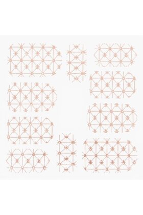 Metallic Filigree Stickers SFLS-008 Rose Gold