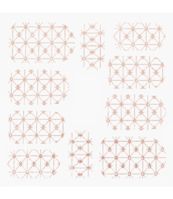 Metallic Filigree Stickers SFLS-008 Rose Gold Metallic Filigree Stickers SFLS-008 Rose Gold