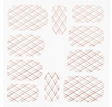 Metallic Filigree Stickers SFLS-009 Rose Gold