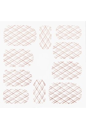Metallic Filigree Stickers SFLS-009 Rose Gold