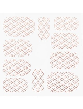 Metallic Filigree Stickers SFLS-009 Rose Gold