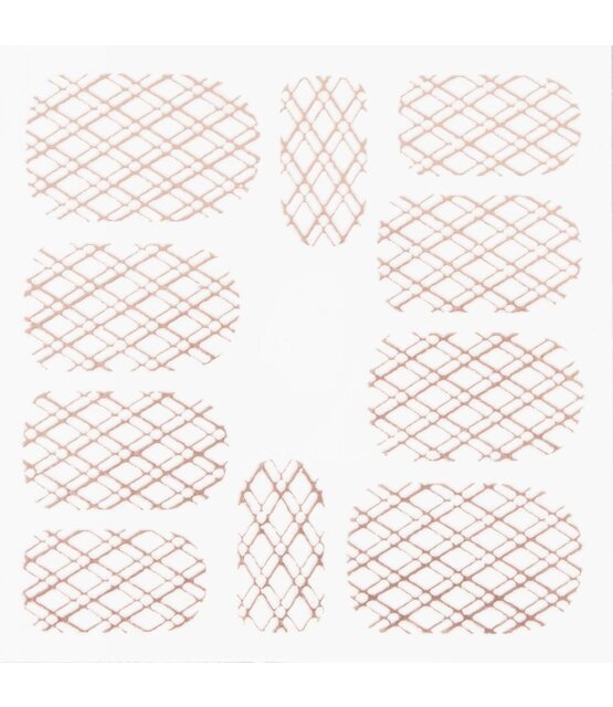 Metallic Filigree Stickers SFLS-009 Rose Gold Metallic Filigree Stickers SFLS-009 Rose Gold