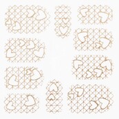 Metallic Filigree Stickers SFLS-010 Rose Gold Metallic Filigree Stickers SFLS-010 Rose Gold