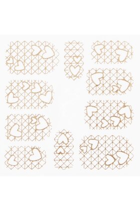 Metallic Filigree Stickers SFLS-010 Rose Gold