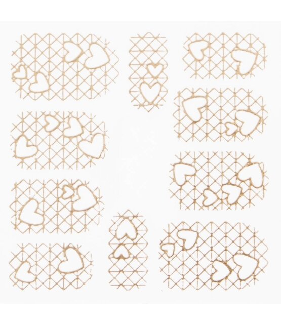 Metallic Filigree Stickers SFLS-010 Rose Gold Metallic Filigree Stickers SFLS-010 Rose Gold