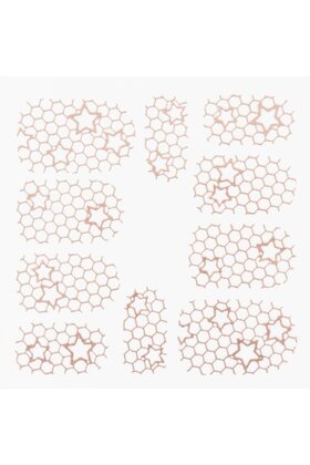 Metallic Filigree Stickers SFLS-011 Rose Gold