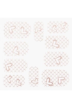 Metallic Filigree Stickers SFLS-012 Rose Gold