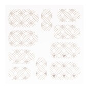 Metallic Filigree Sticker LNS-11008 Silver Metallic Filigree Sticker LNS-11008 Silver