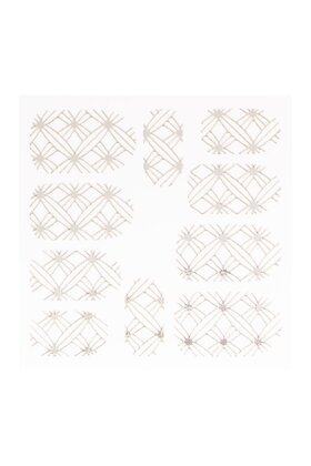 Metallic Filigree Sticker LNS-11008 Silver