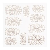 Metallic Filigree Sticker LNS-11009 Silver