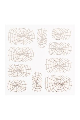 Metallic Filigree Sticker LNS-11009 Silver