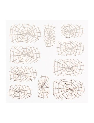 Metallic Filigree Sticker LNS-11009 Silver