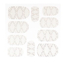 Metallic Filigree Sticker LNS-11012 Silver