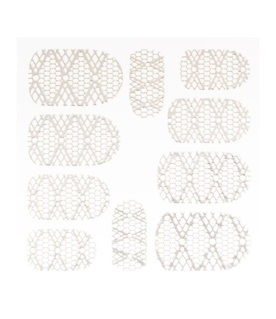 Metallic Filigree Sticker LNS-11012 Silver