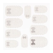 Metallic Filigree Sticker LNS-11013 Silver