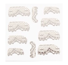 Metallic Filigree Sticker LNS-11014 SIlver