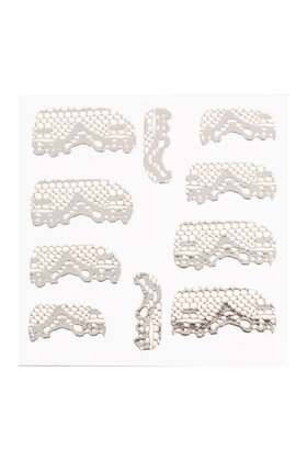 Metallic Filigree Sticker LNS-11014 SIlver